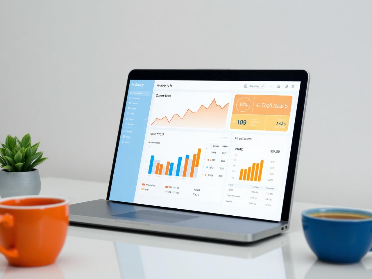 Marketing analytics dashboard showing campaign growth